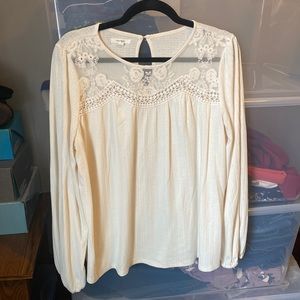 Maurices cream lace detail